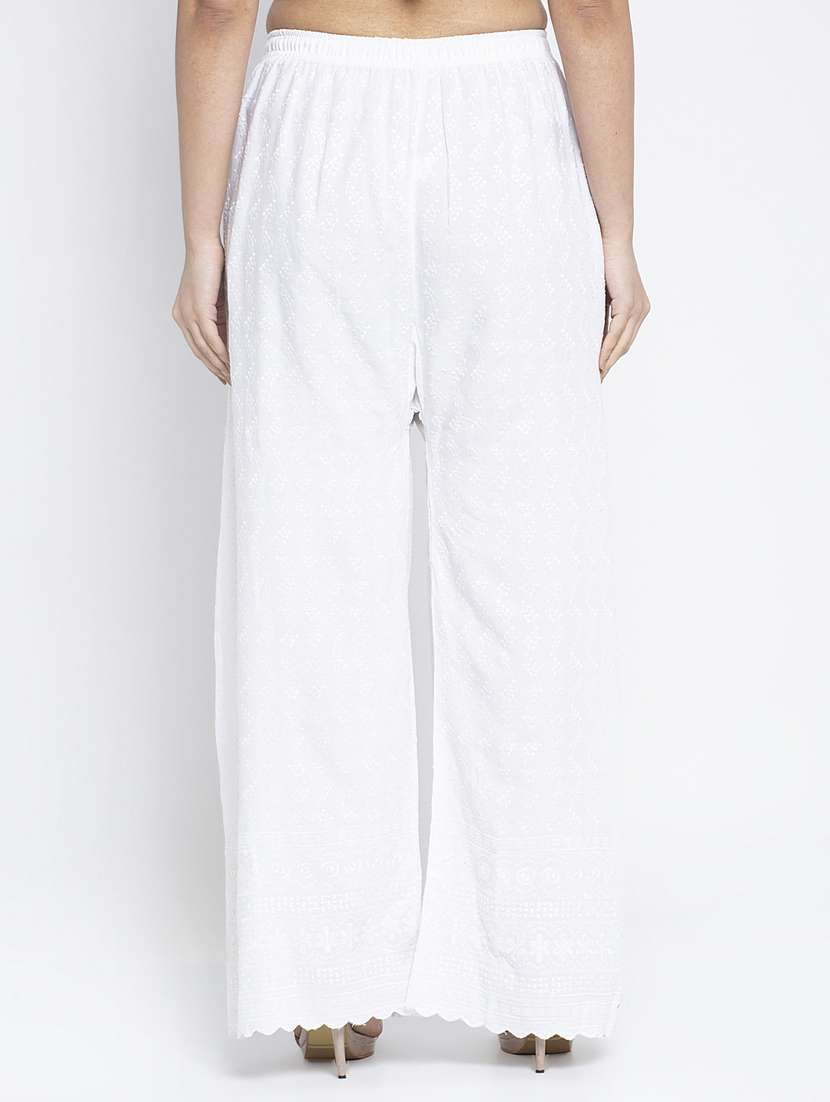 pack of 2 solid flared palazzo - 19125865 -  Standard Image - 4