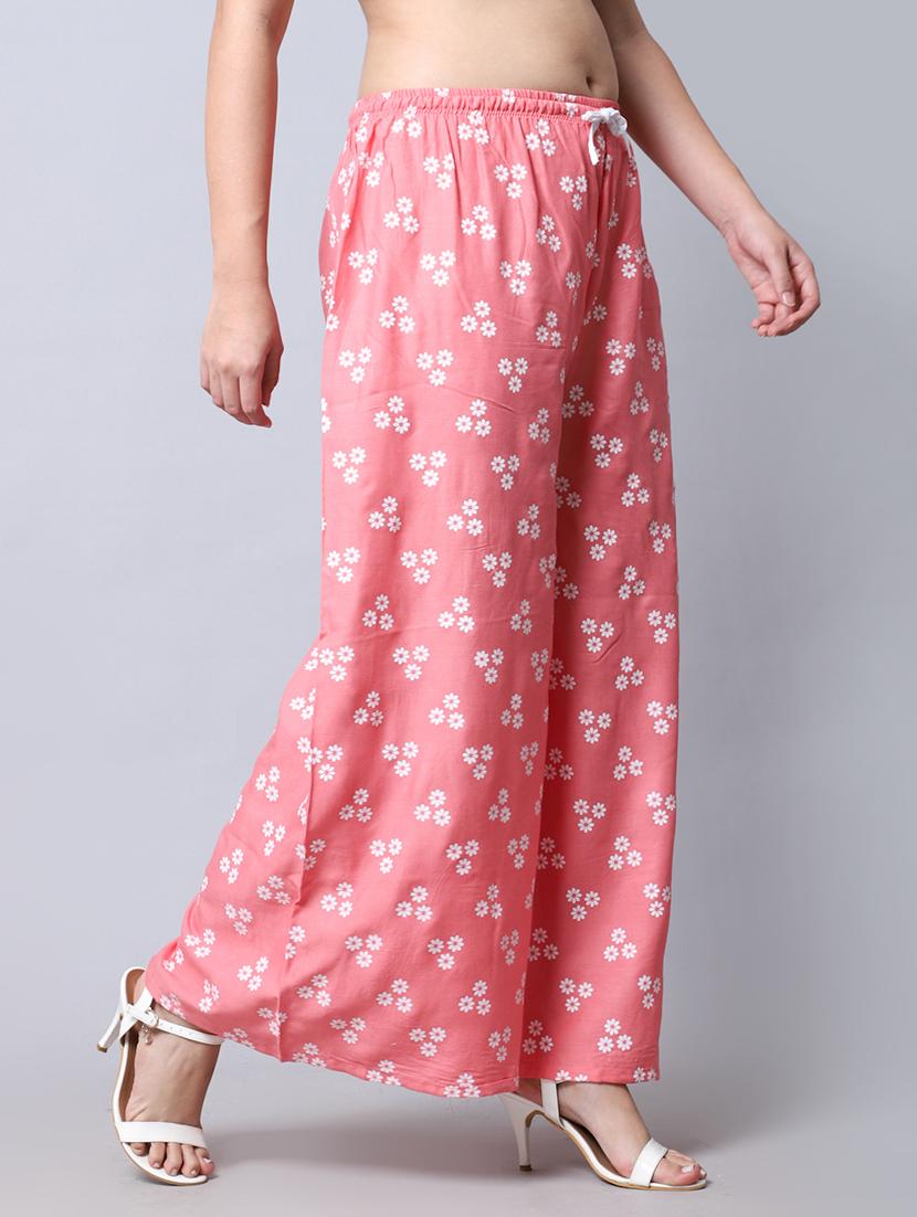 floral print flared palazzo - 19125906 - Standard Image - 1