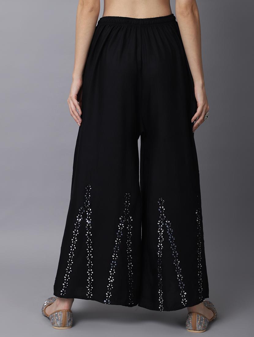 pack of 2 embroidered flared palazzo - 19125975 - Standard Image - 4