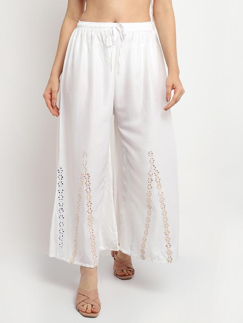 pack of 2 solid flared palazzo - 19126015 -  Standard Image - 1
