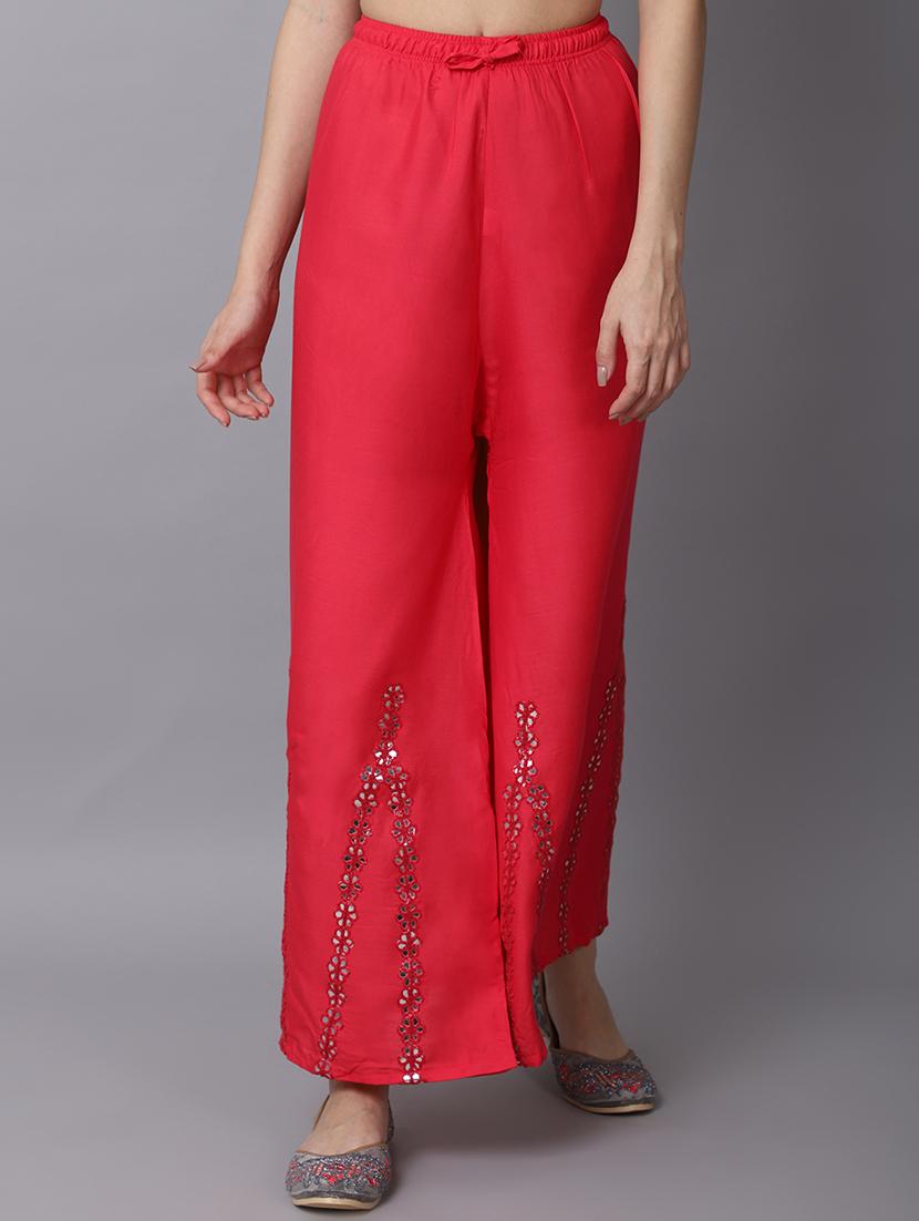 pack of 2 solid flared palazzo - 19126025 -  Standard Image - 1