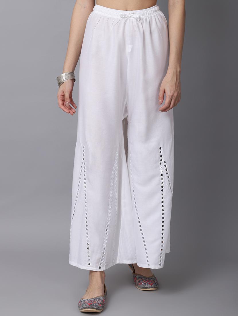 pack of 2 solid flared palazzo - 19126070 -  Standard Image - 1