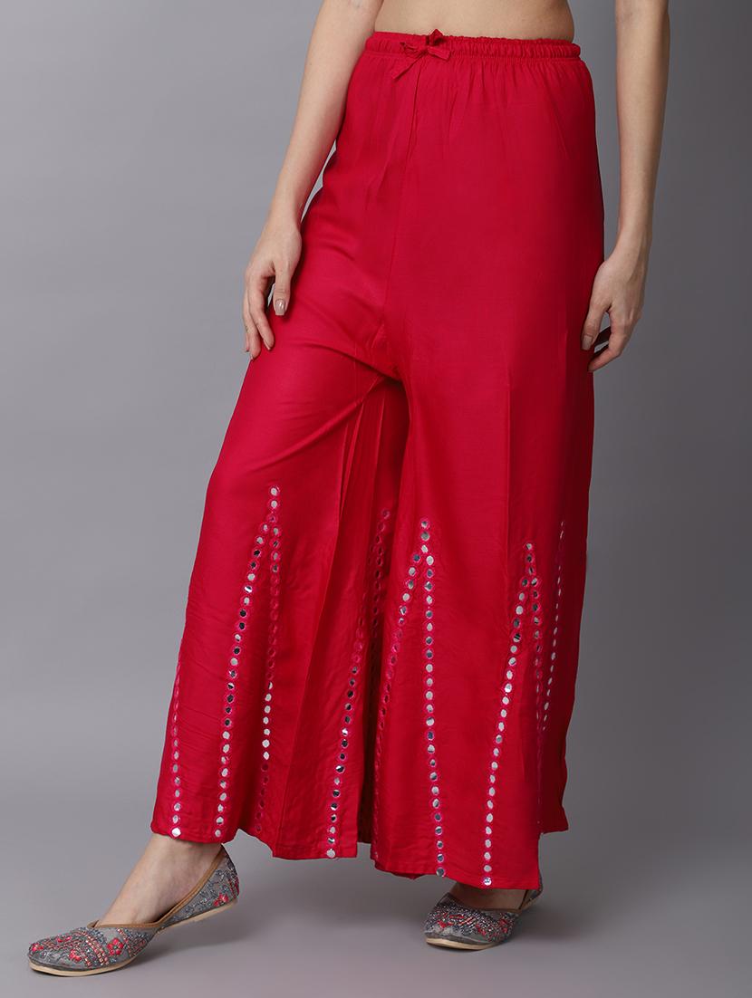 pack of 2 solid flared palazzo - 19126070 - Standard Image - 4