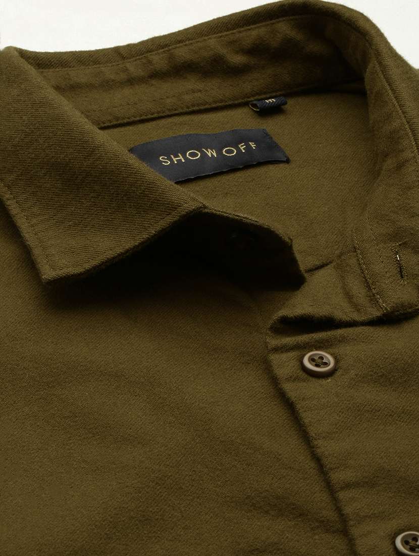 mens solid casual shirt - 19126256 -  Standard Image - 6