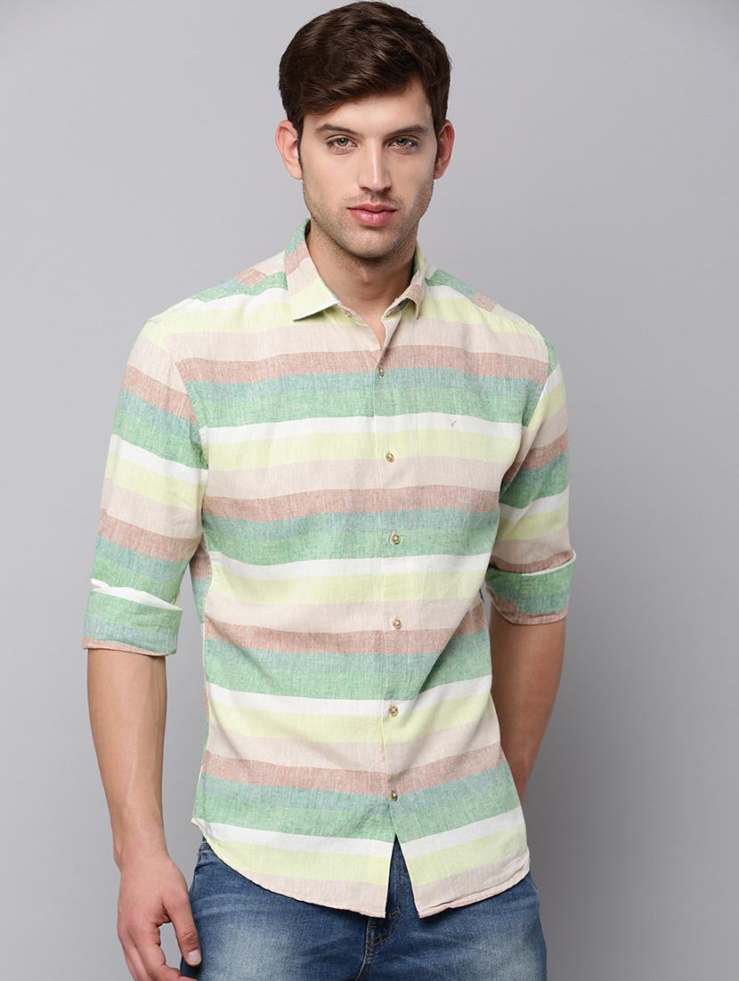 mens color block casual shirt - 19126258 -  Zoom Image - 0