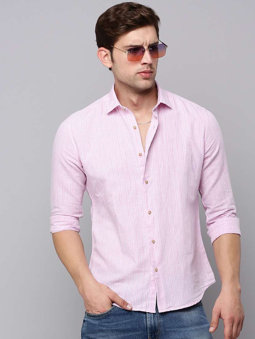 mens stripes casual shirt - 19126260 -  Standard Image - 1