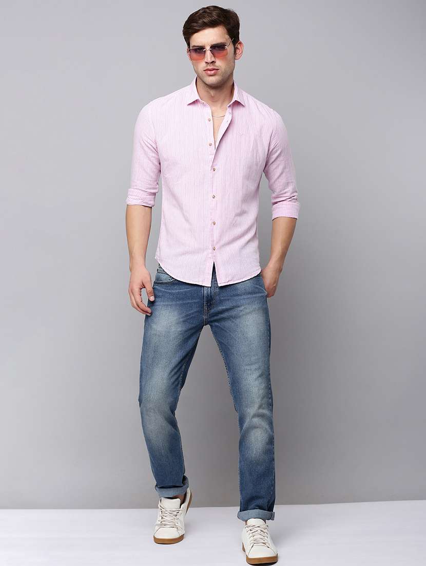 mens stripes casual shirt - 19126260 -  Standard Image - 4