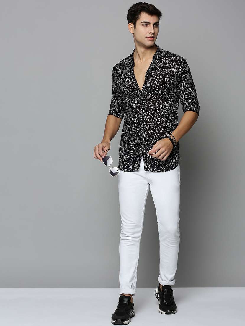 mens polka dots casual shirt - 19126297 -  Standard Image - 4