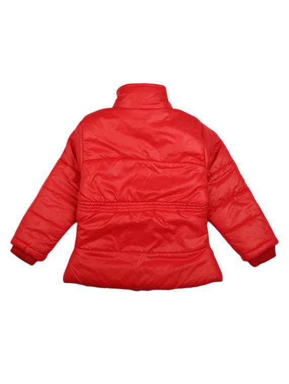 girls stand colllar solid quilted jacket  - 19126737 -  Standard Image - 1