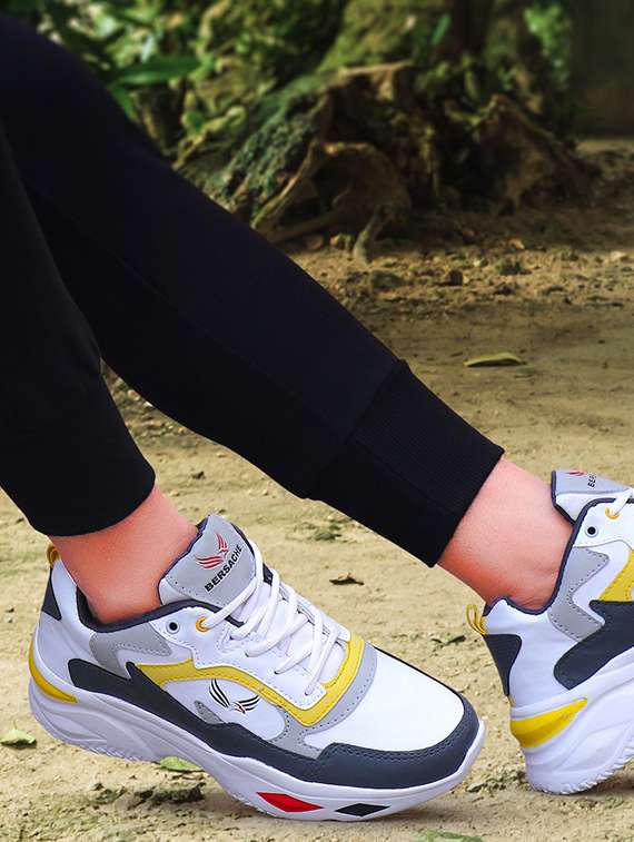 yellow lace up shoe - 19127099 - Standard Image - 4