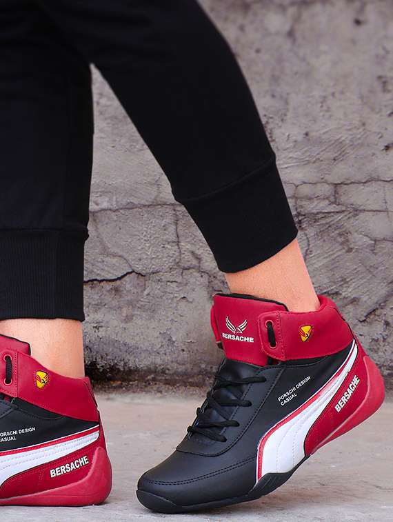 red lace up sports shoe - 19127100 -  Standard Image - 4