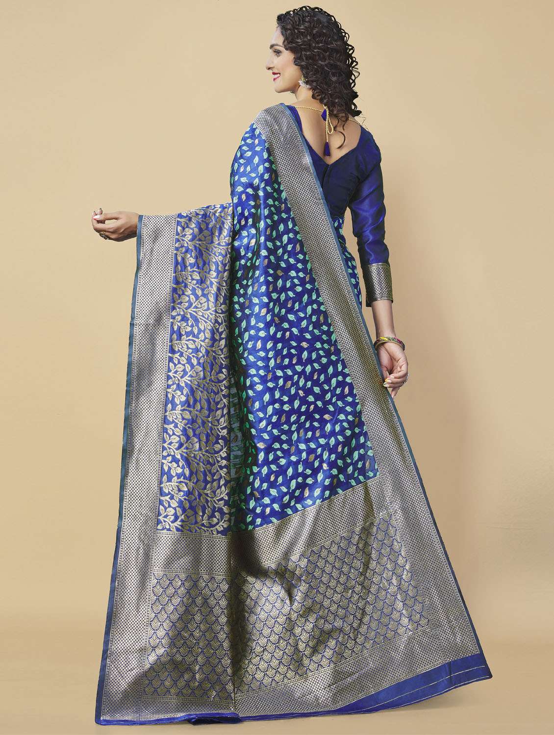 women's banarasi saree - 19127397 - Standard Image - 1