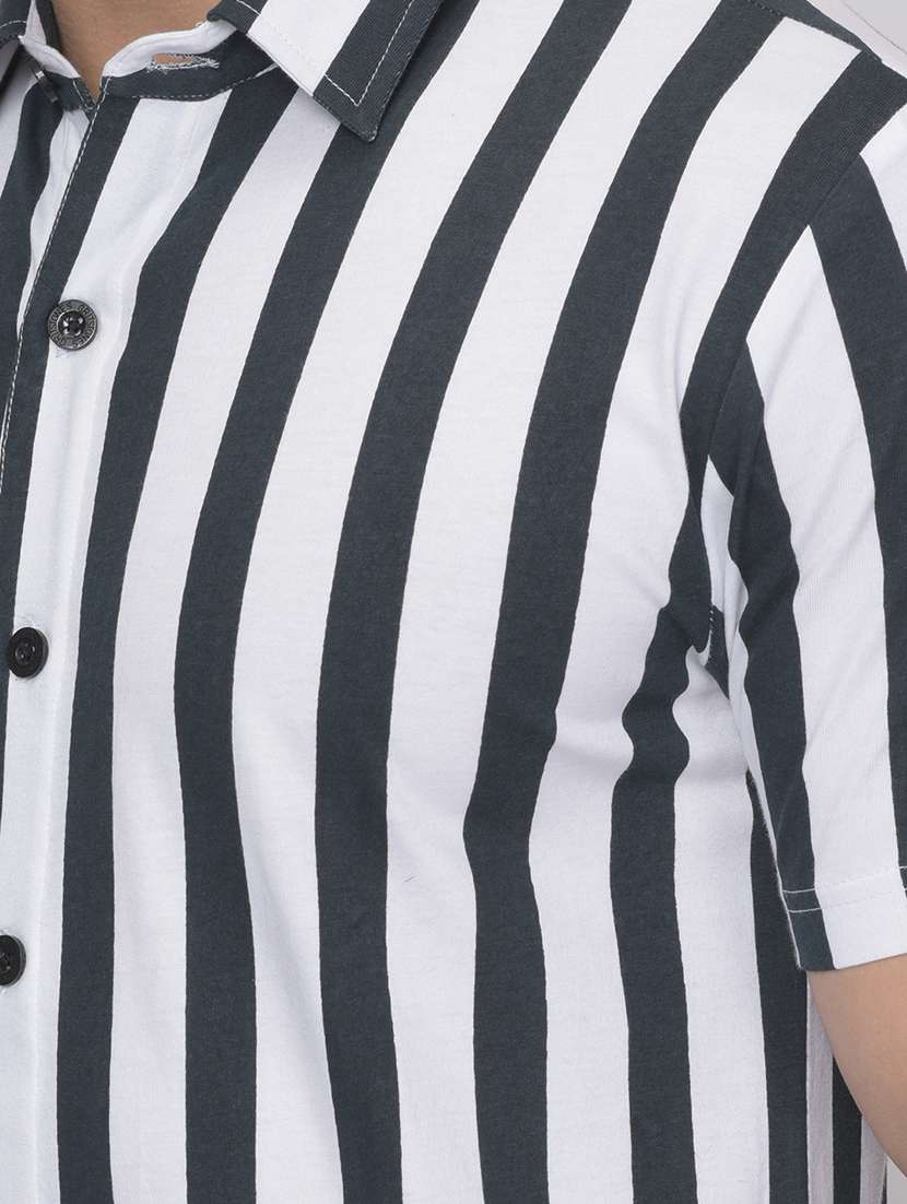 mens stripes casual shirt - 19127635 - Standard Image - 4
