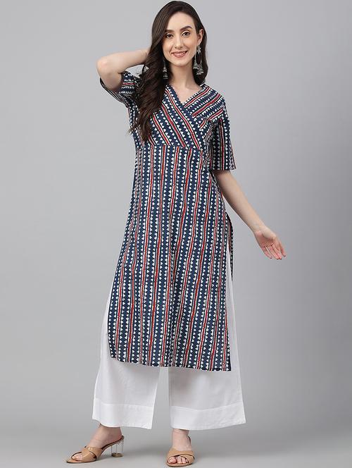 women's straight kurta - 19128330 - Standard Image - 0