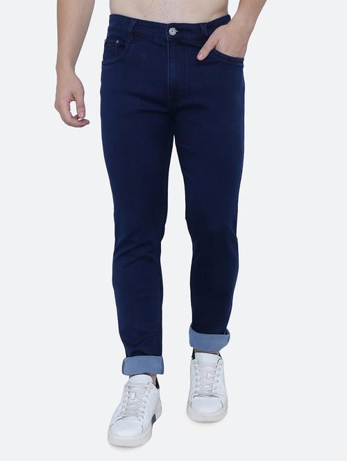 mens slim fit plain jeans - 19128355 - Standard Image - 0