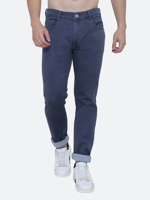 mens slim fit plain jeans - 19128361 - Standard Image - 0