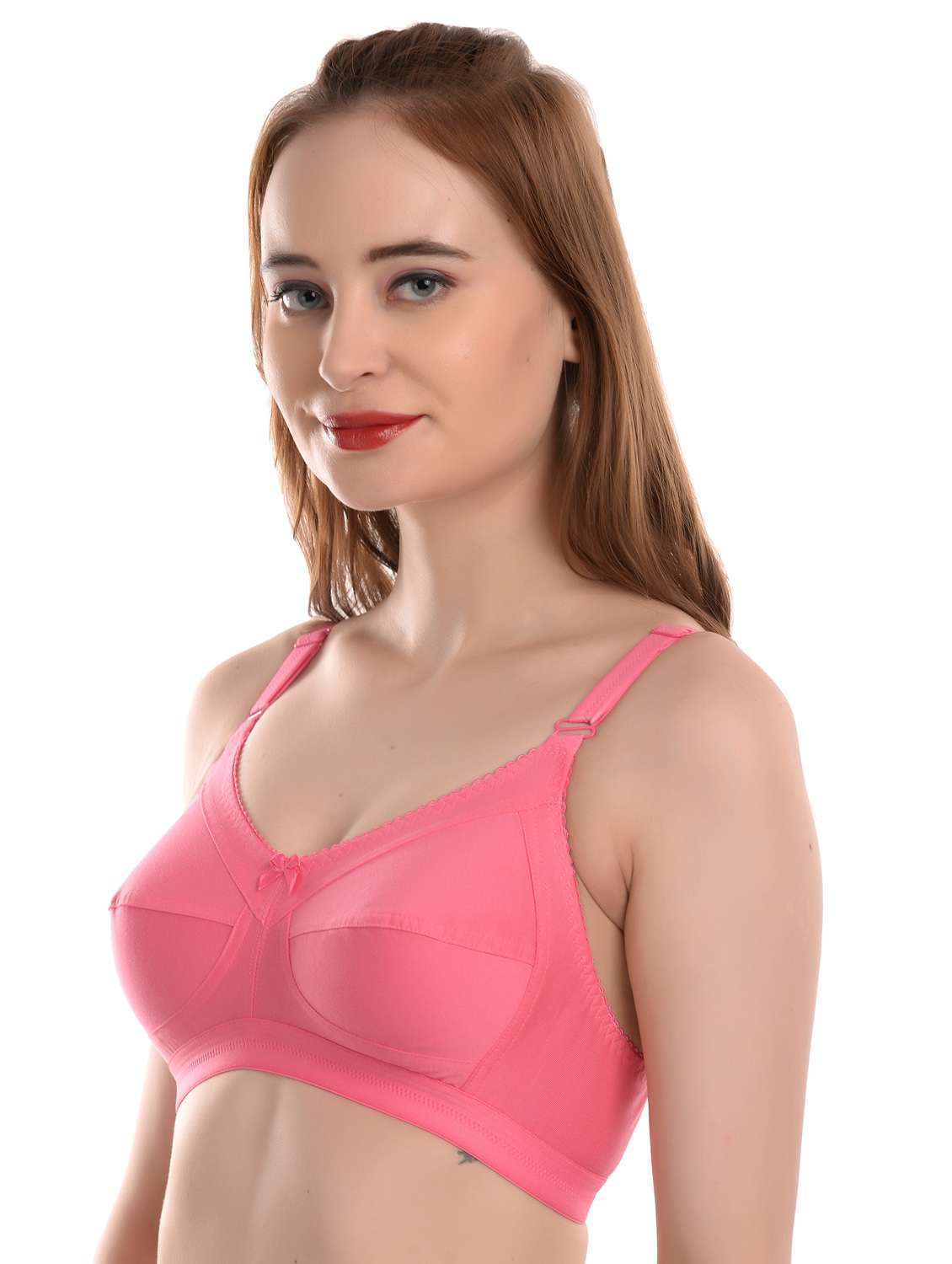 pink solid t-shirt bra - 19128925 -  Standard Image - 1