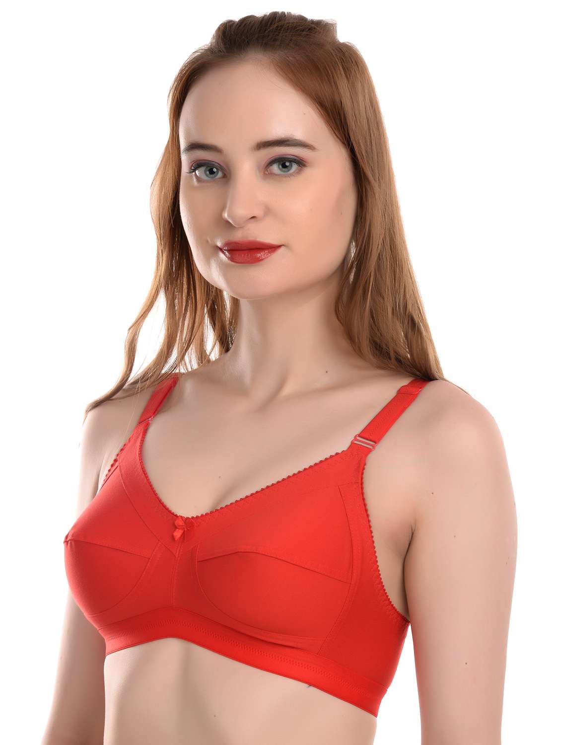 red solid t-shirt bra - 19128926 -  Standard Image - 1