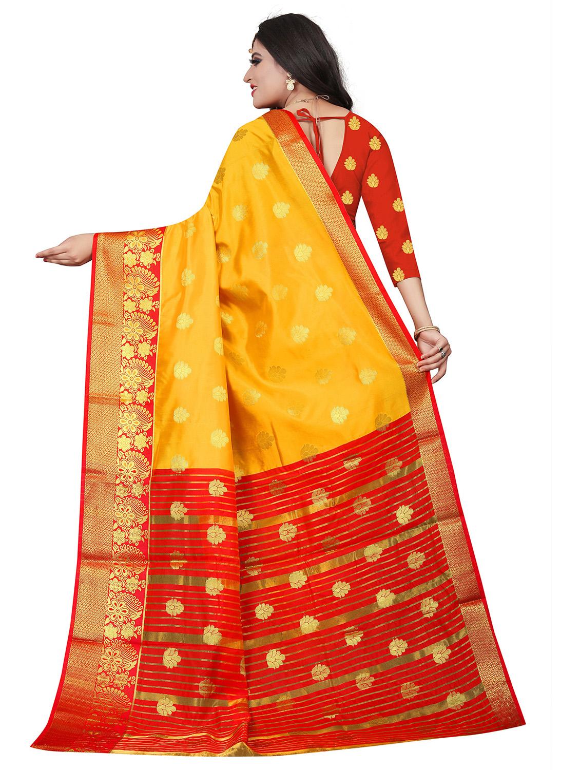 self design zari work woven saree - 19129119 - Standard Image - 1
