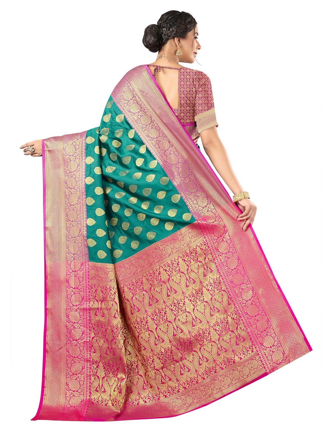 self design zari work woven saree - 19129141 -  Standard Image - 1
