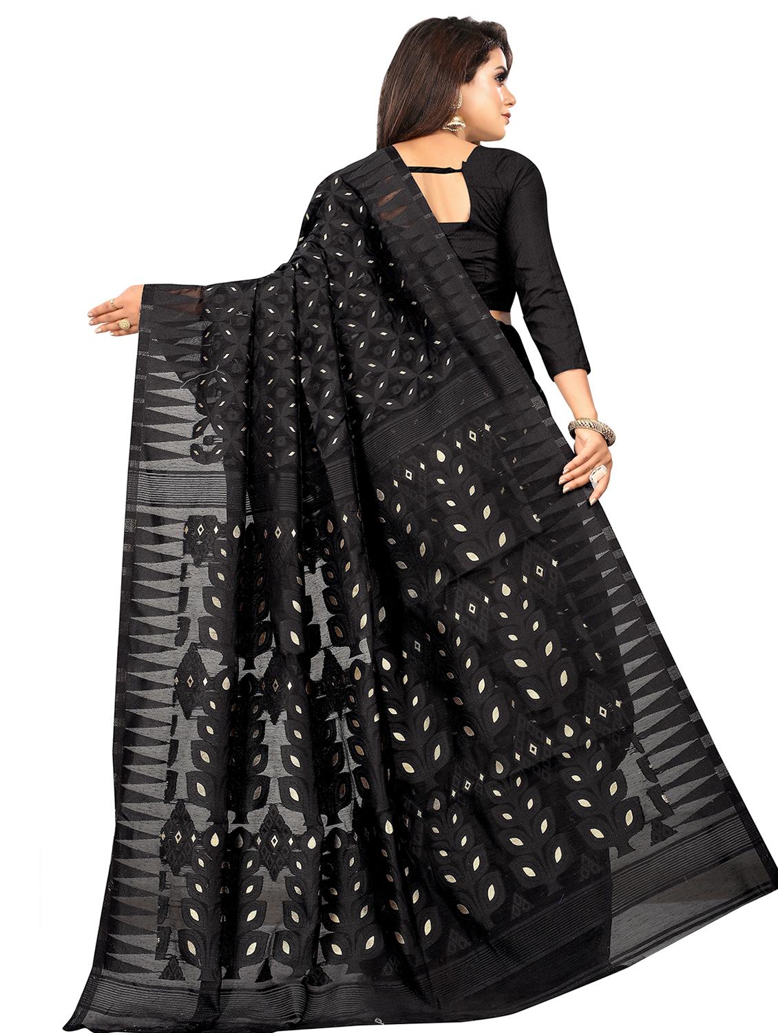 self design zari work woven saree with blouse - 19129145 - Standard Image - 1