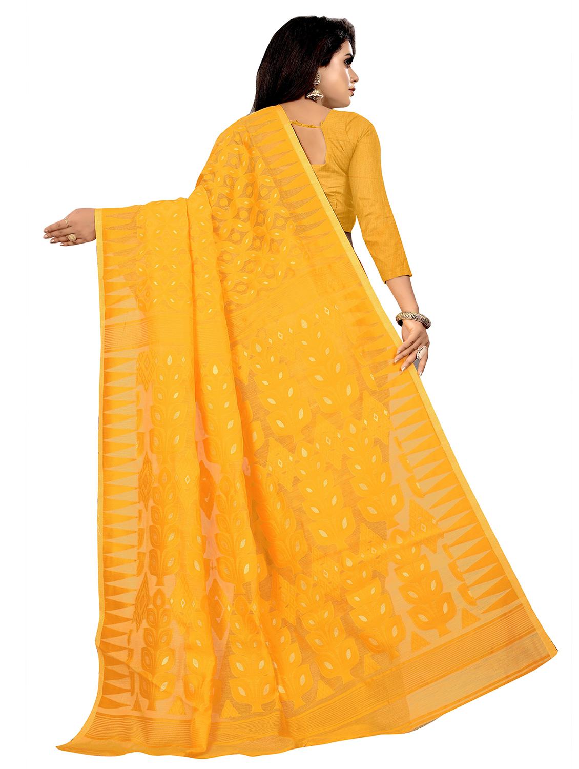 self design zari work woven saree with blouse - 19129147 - Standard Image - 1