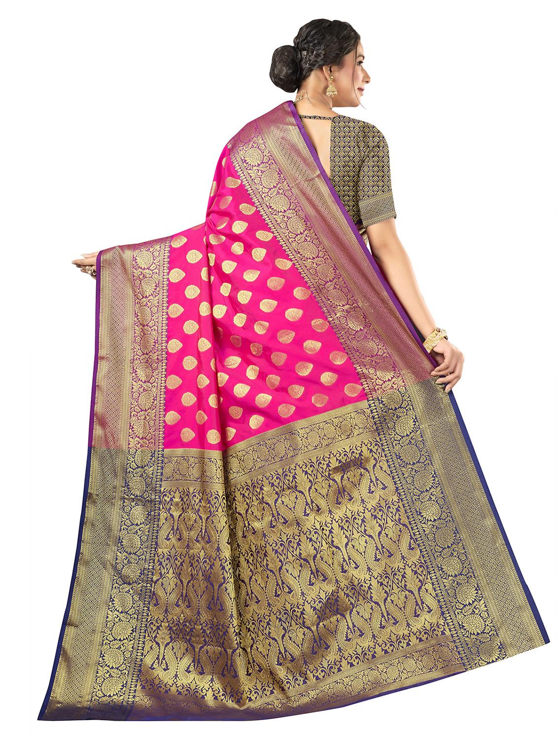 self design zari work woven saree - 19129160 -  Standard Image - 1