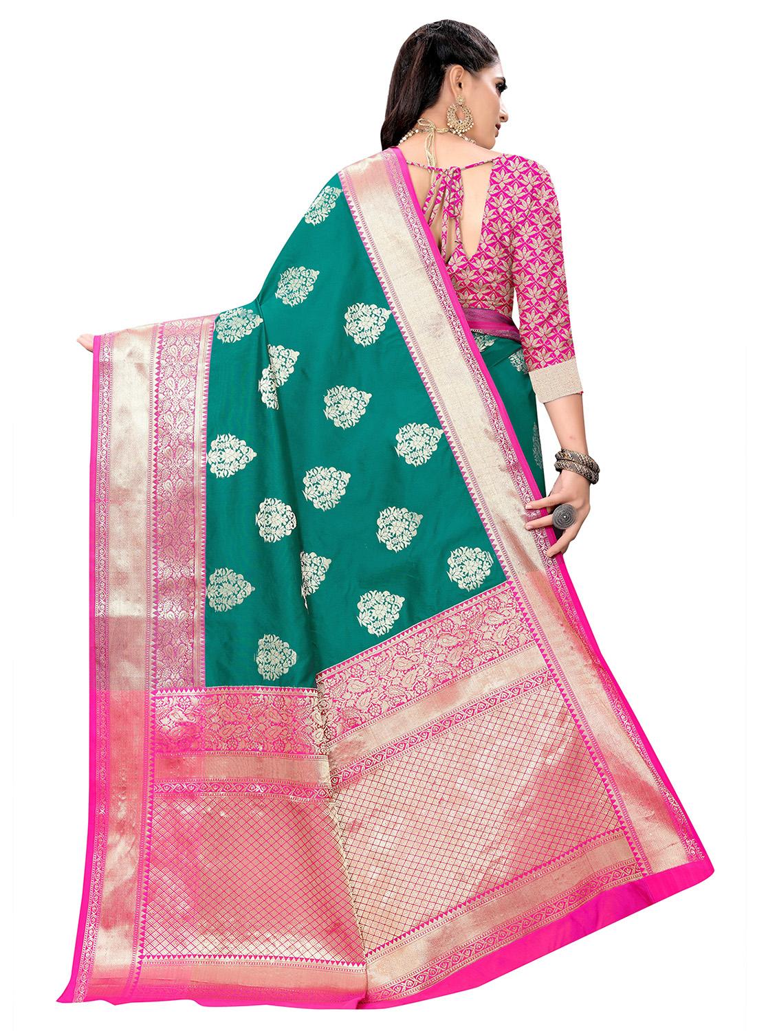 self design zari work woven saree - 19129192 - Standard Image - 1