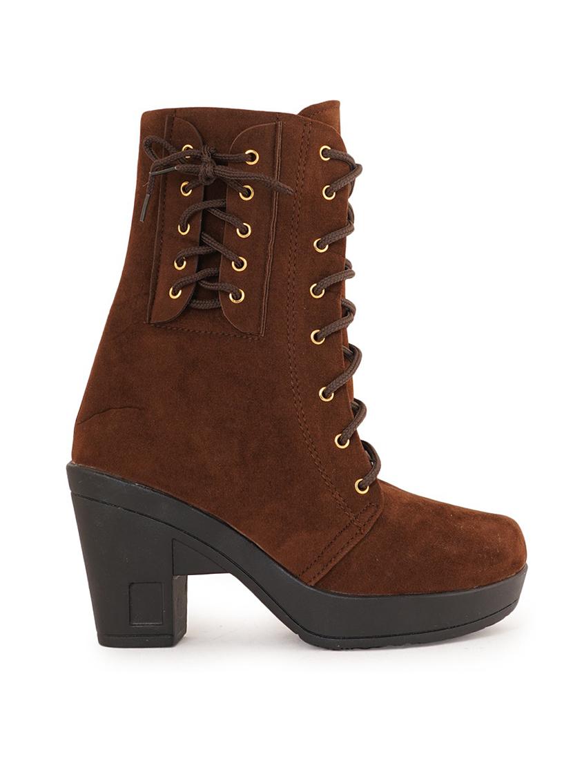 brown lace up boot - 19129218 - Standard Image - 1