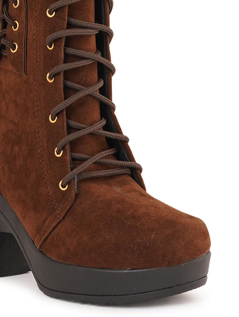 brown lace up boot - 19129218 - Standard Image - 4