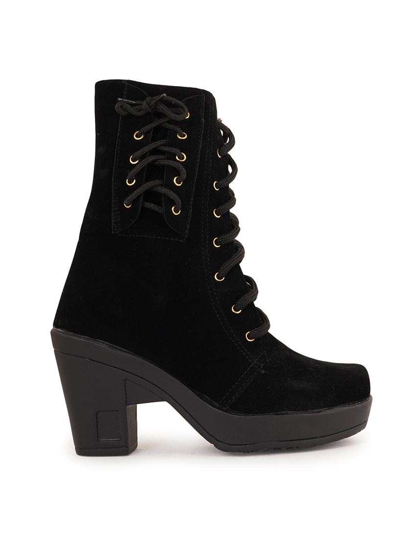 black lace up boot - 19129219 - Standard Image - 1