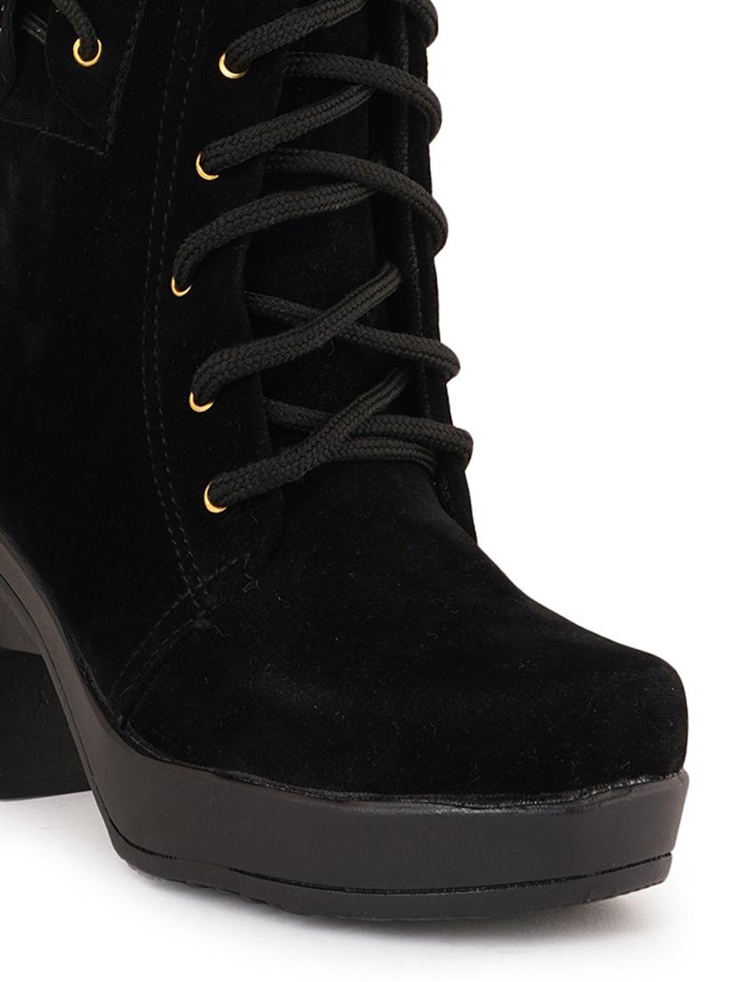 black lace up boot - 19129219 - Standard Image - 4