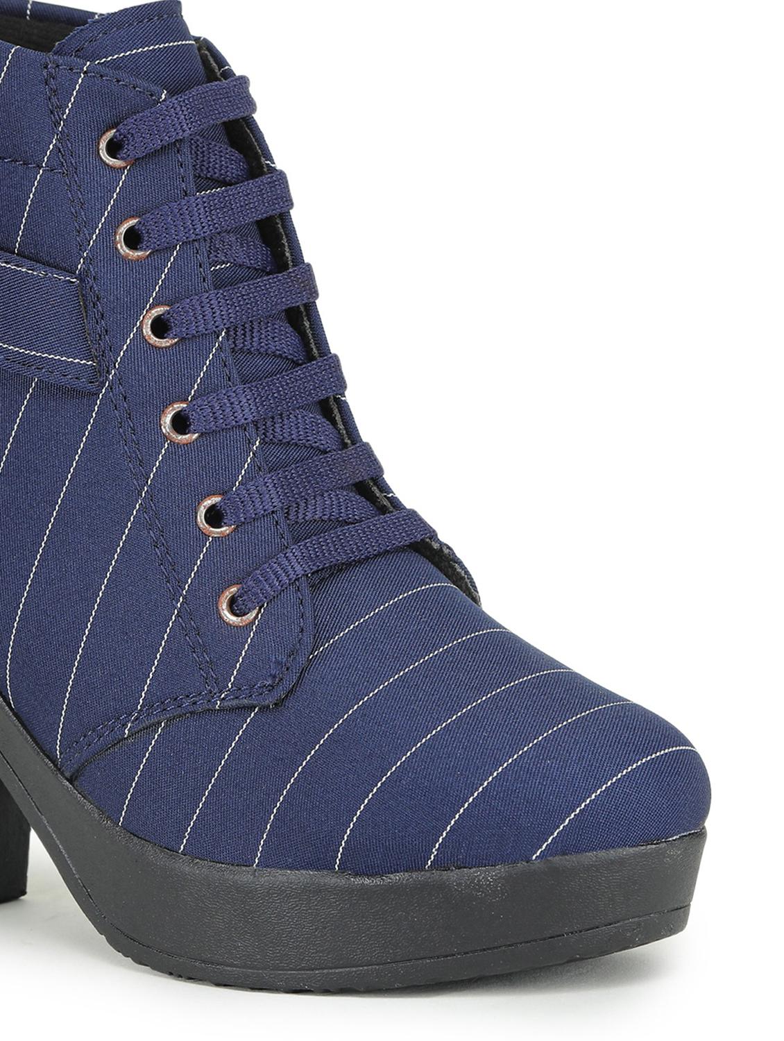 navy ankle boot - 19129235 - Standard Image - 4