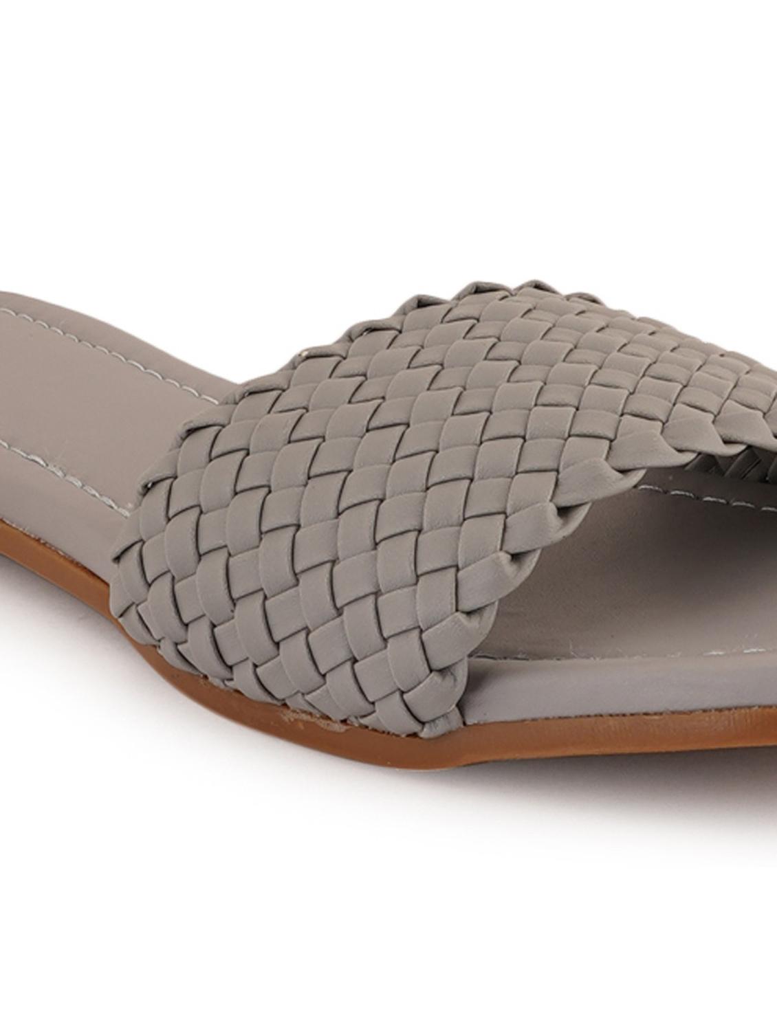 grey flat sandal - 19129256 -  Standard Image - 1