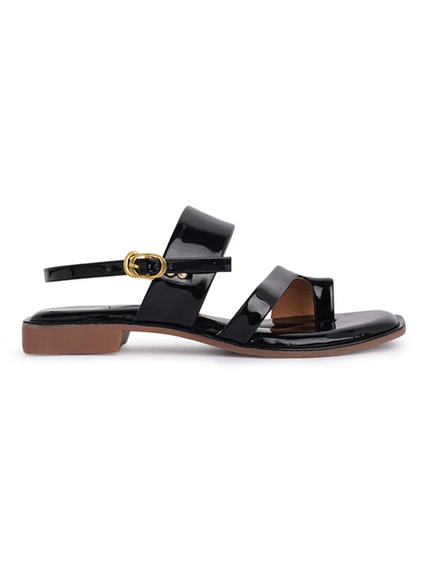 black flat sandal - 19129261 -  Standard Image - 1