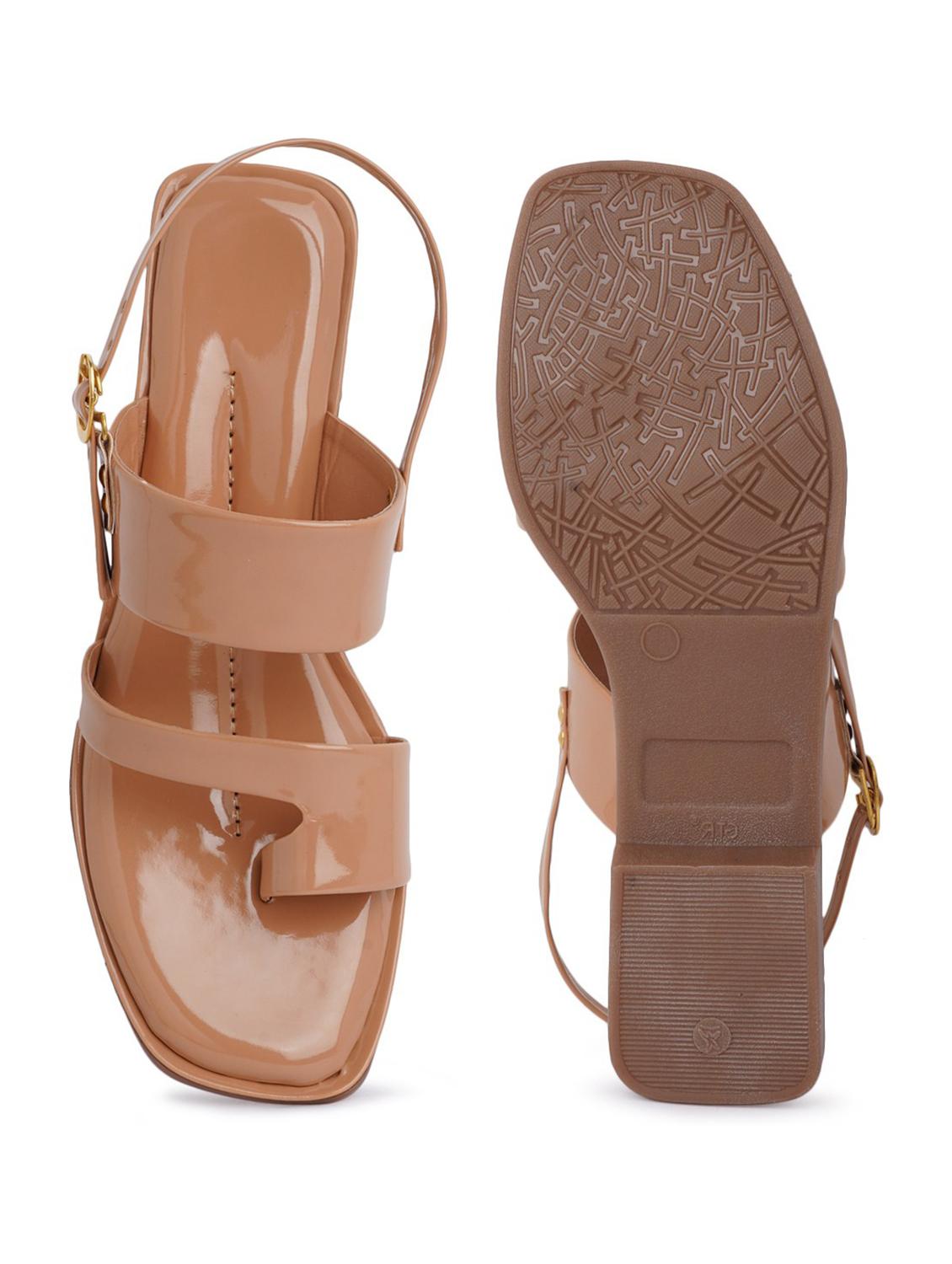 tan flat sandal - 19129263 - Standard Image - 4