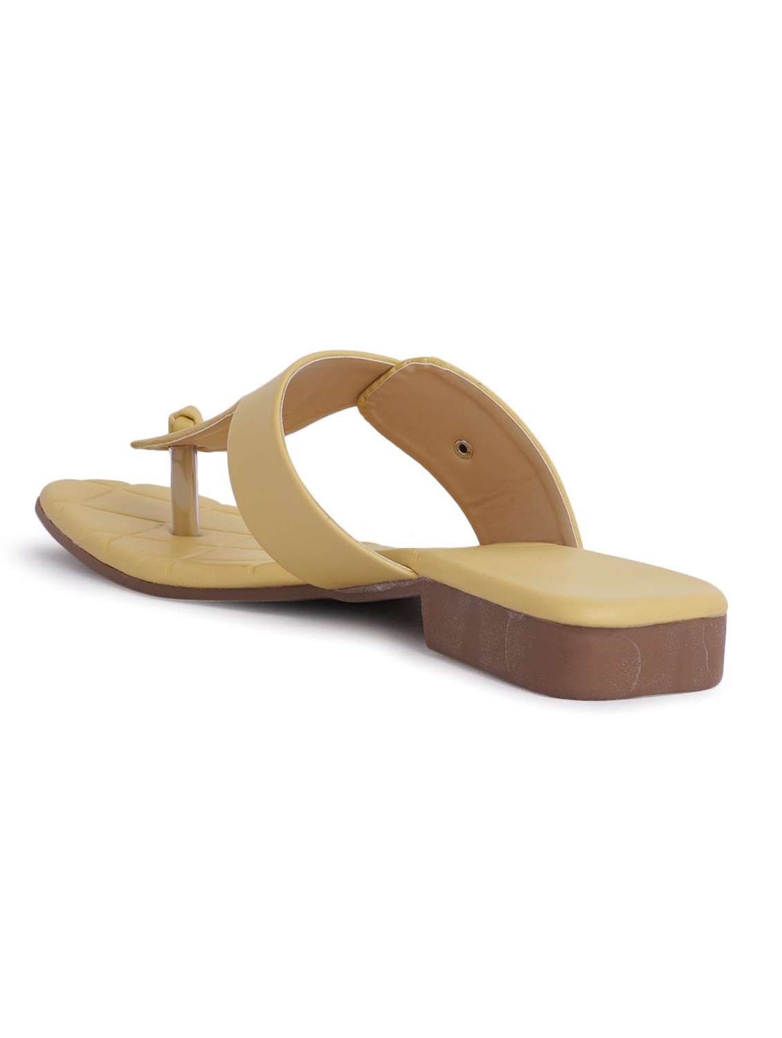yellow flat sandal - 19129276 - Standard Image - 1