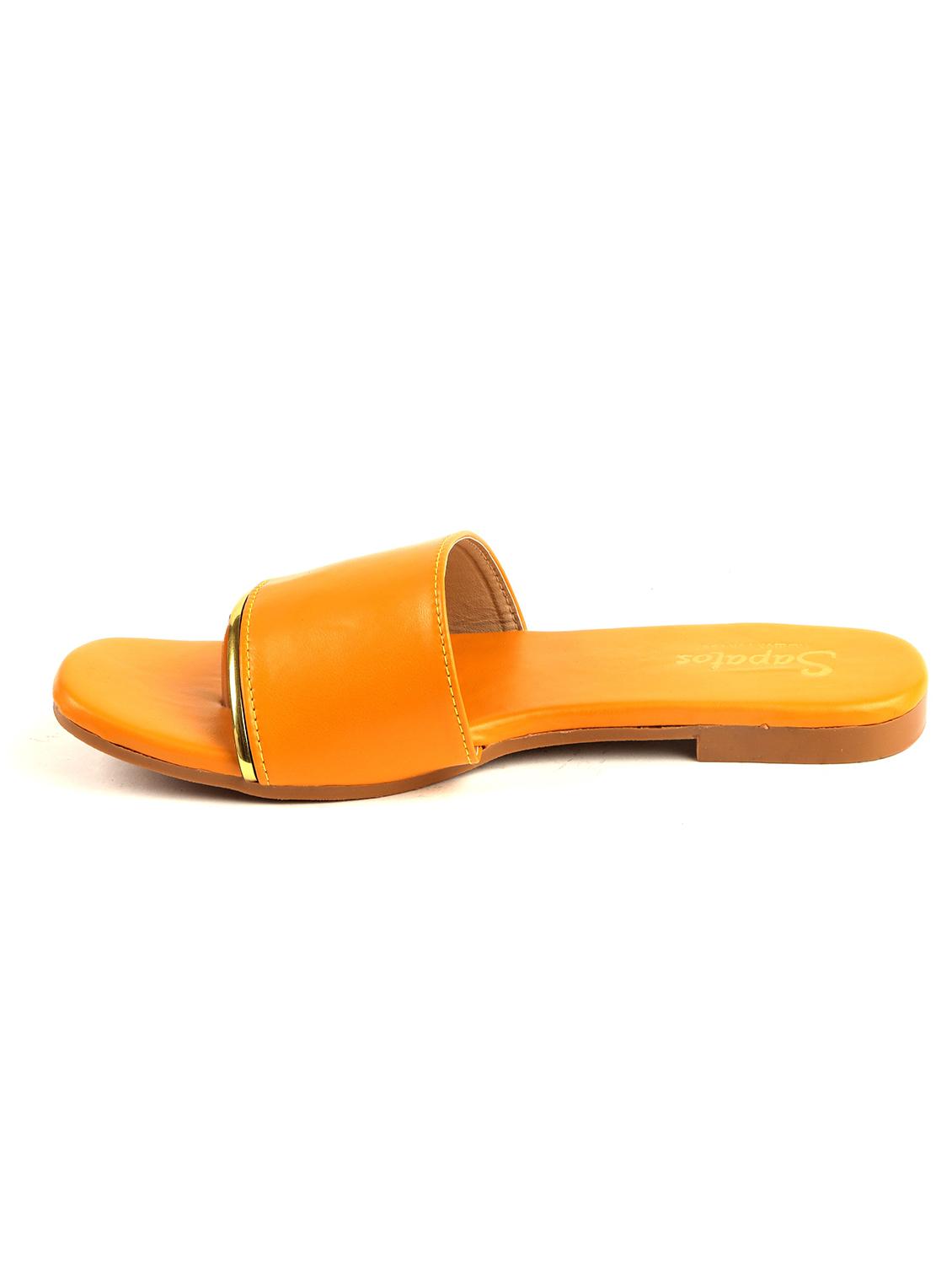 yellow slip on sandals - 19129301 - Standard Image - 1