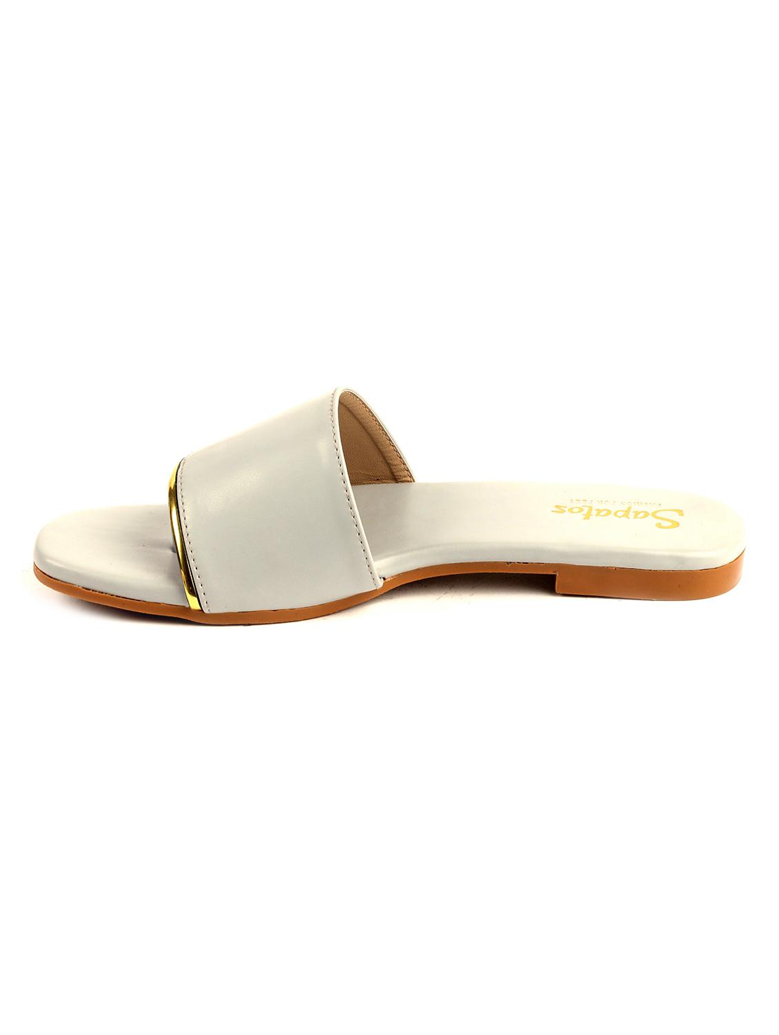 grey slip on sandals - 19129302 -  Standard Image - 1