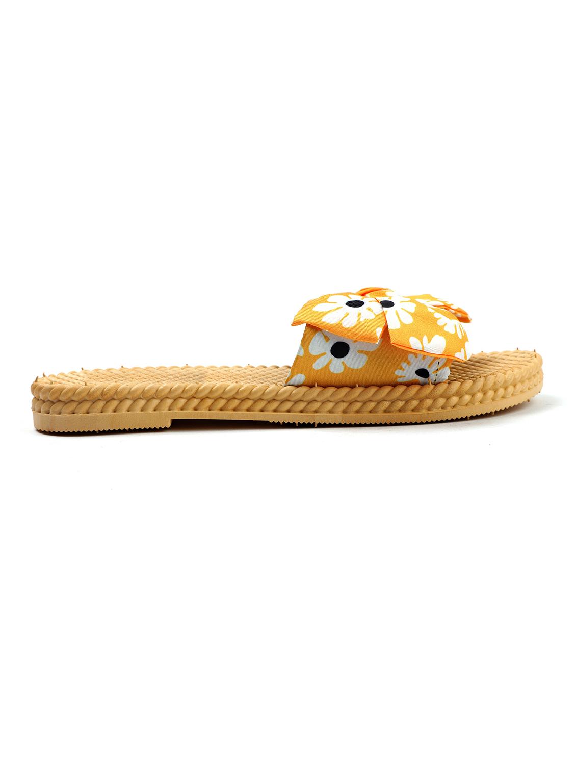 women yellow slip on sandal - 19129365 -  Standard Image - 1