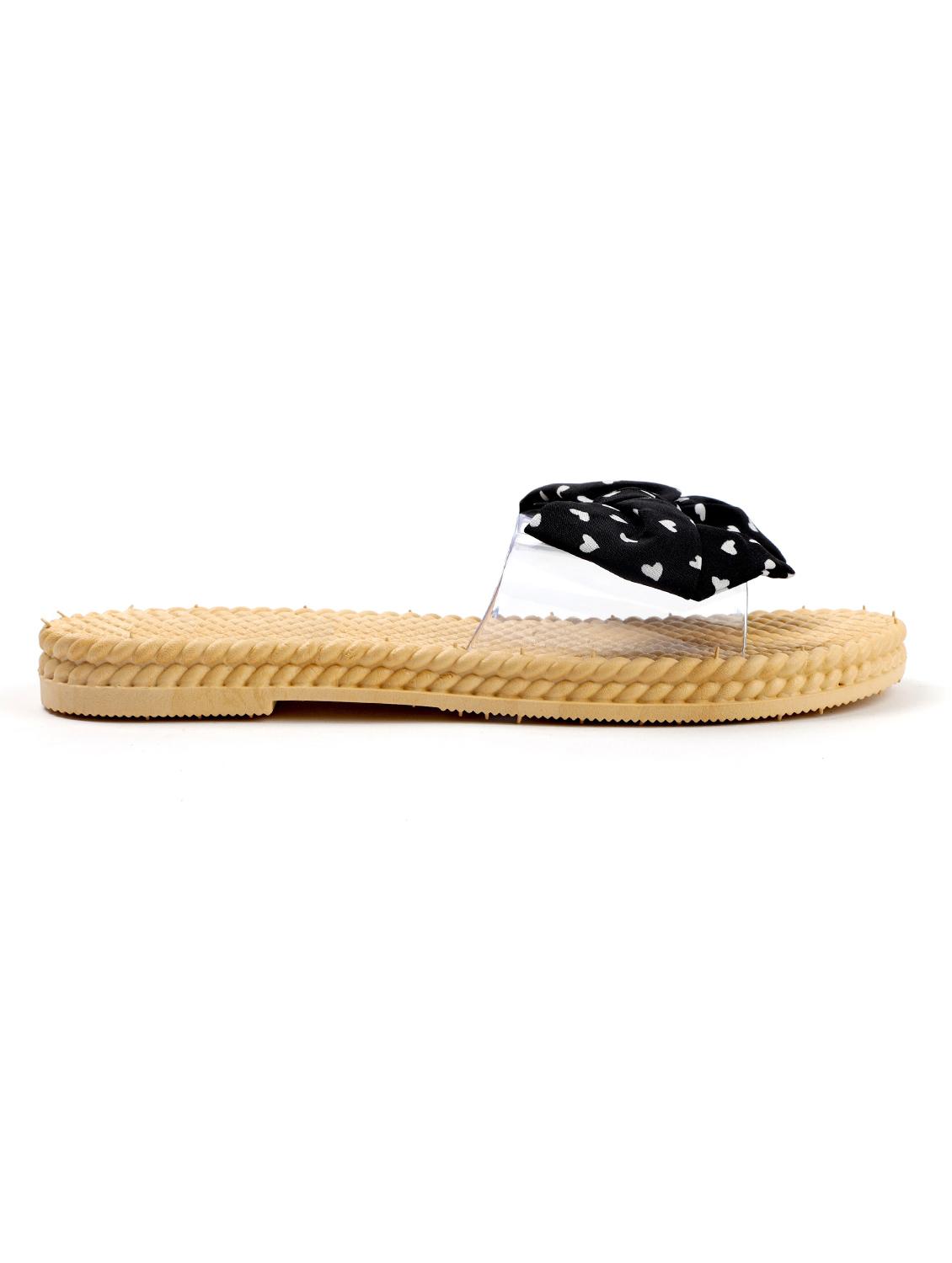 black slip on sandals - 19129373 - Standard Image - 1