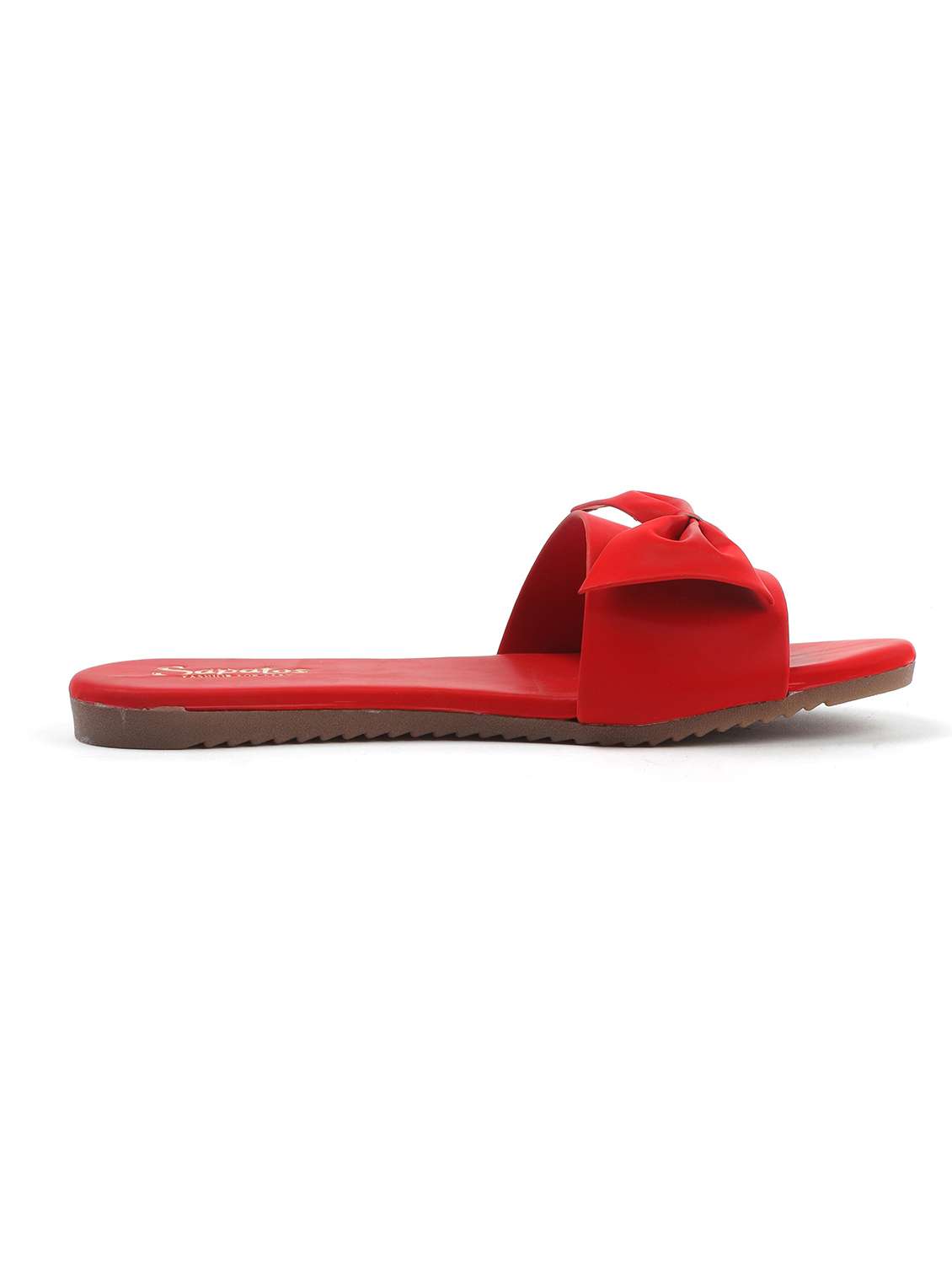 red synthetic slip on sandals - 19129398 - Standard Image - 1