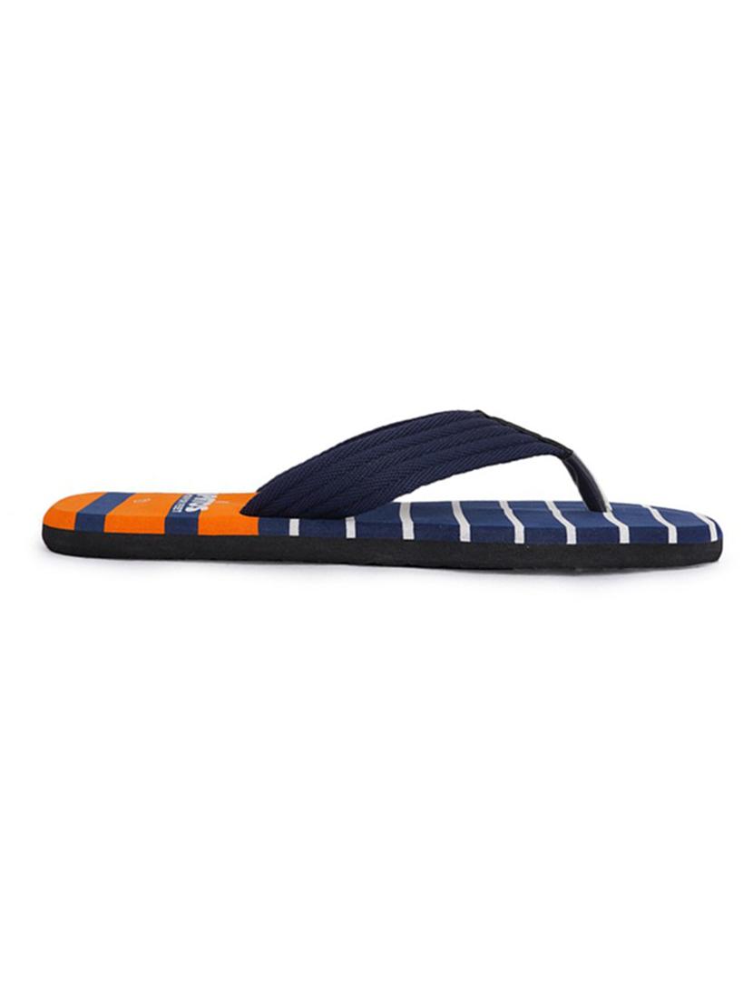 orange striped flip flop - 19129443 - Standard Image - 1