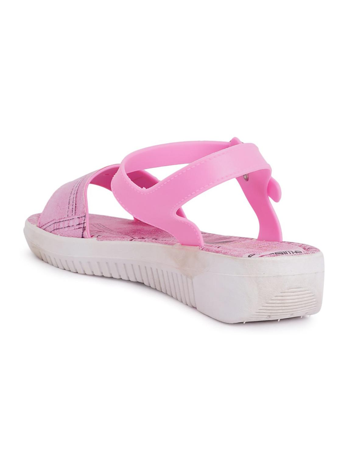 women pink ankle strap wedge - 19129543 -  Standard Image - 1