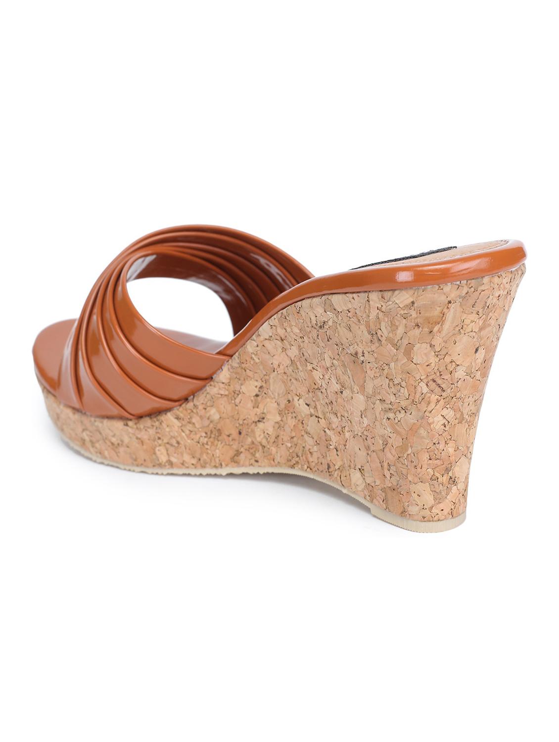 tan wedge sandal - 19129559 - Standard Image - 1