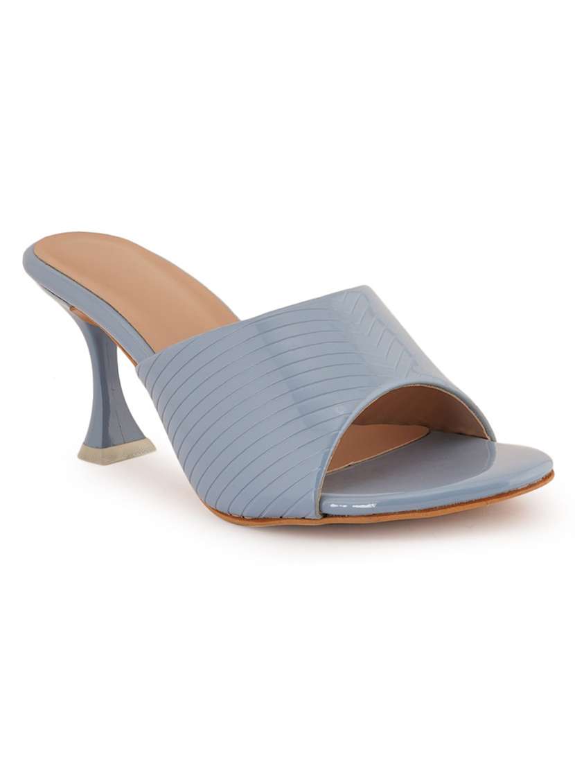 light blue slip on sandal - 19129673 - Standard Image - 1