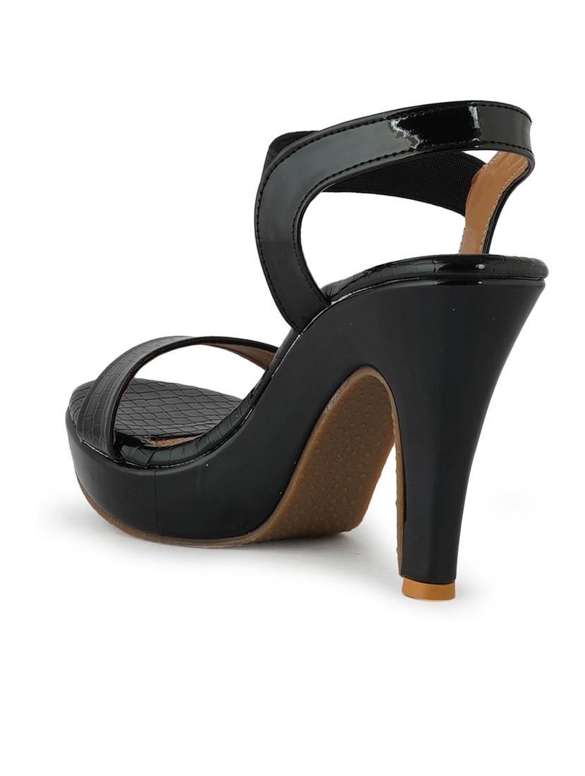 black ankle strap sandal - 19129679 - Standard Image - 1