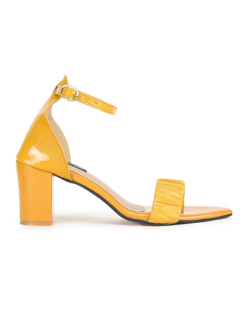 yellow ankle strap sandal - 19129701 - Standard Image - 1