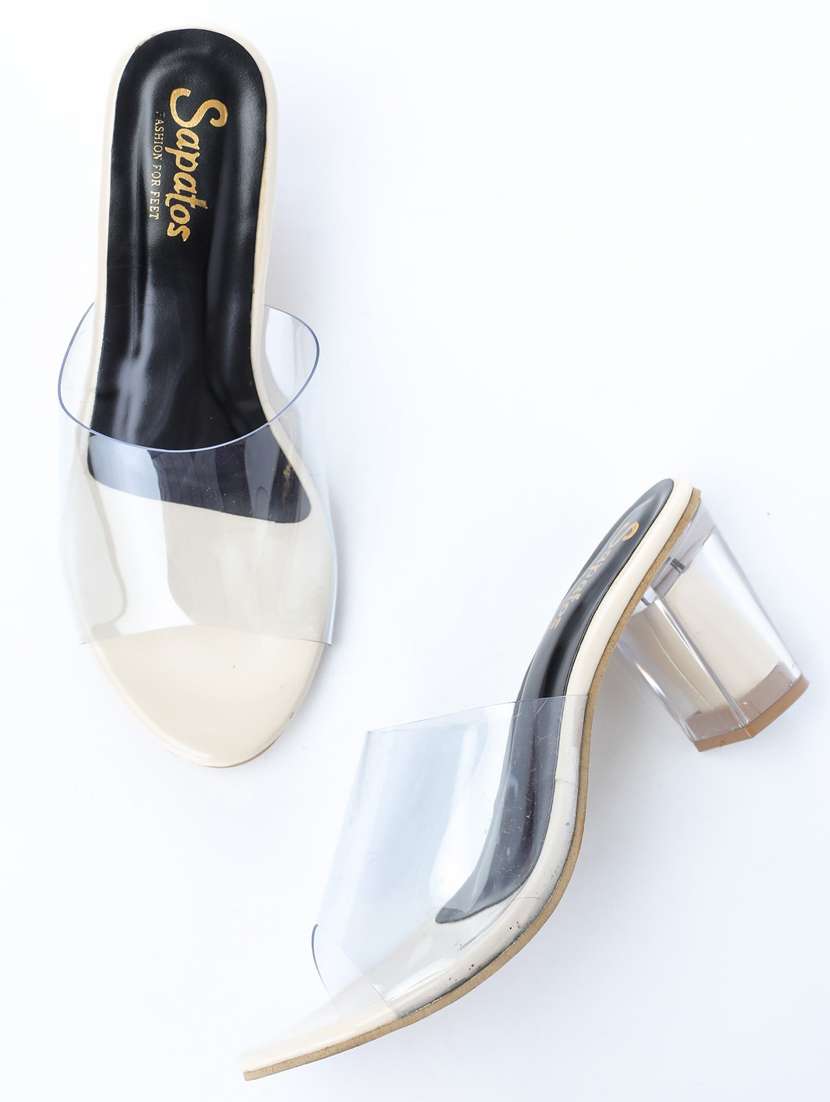 beige slip on sandal - 19129722 - Standard Image - 1