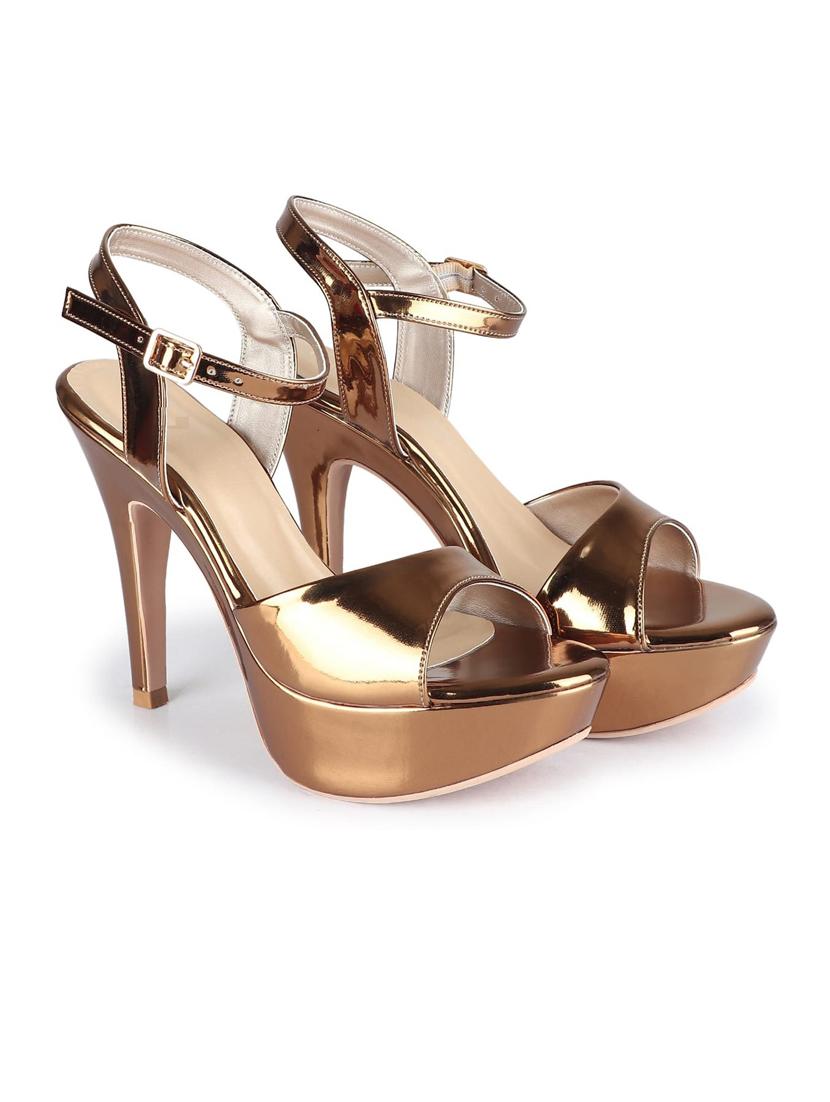 copper ankle strap sandal - 19129753 - Standard Image - 1